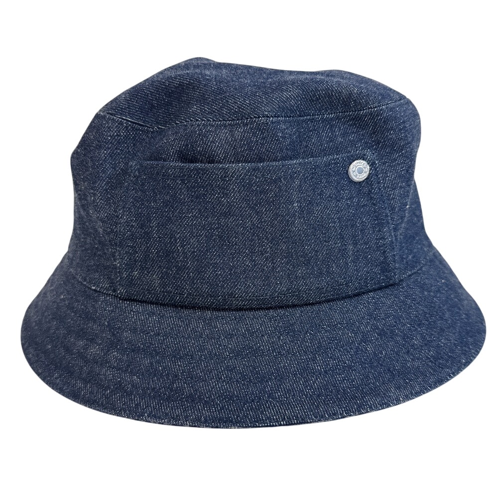 エルメス HERMES ハット エレナ セリエボタン ネイビー