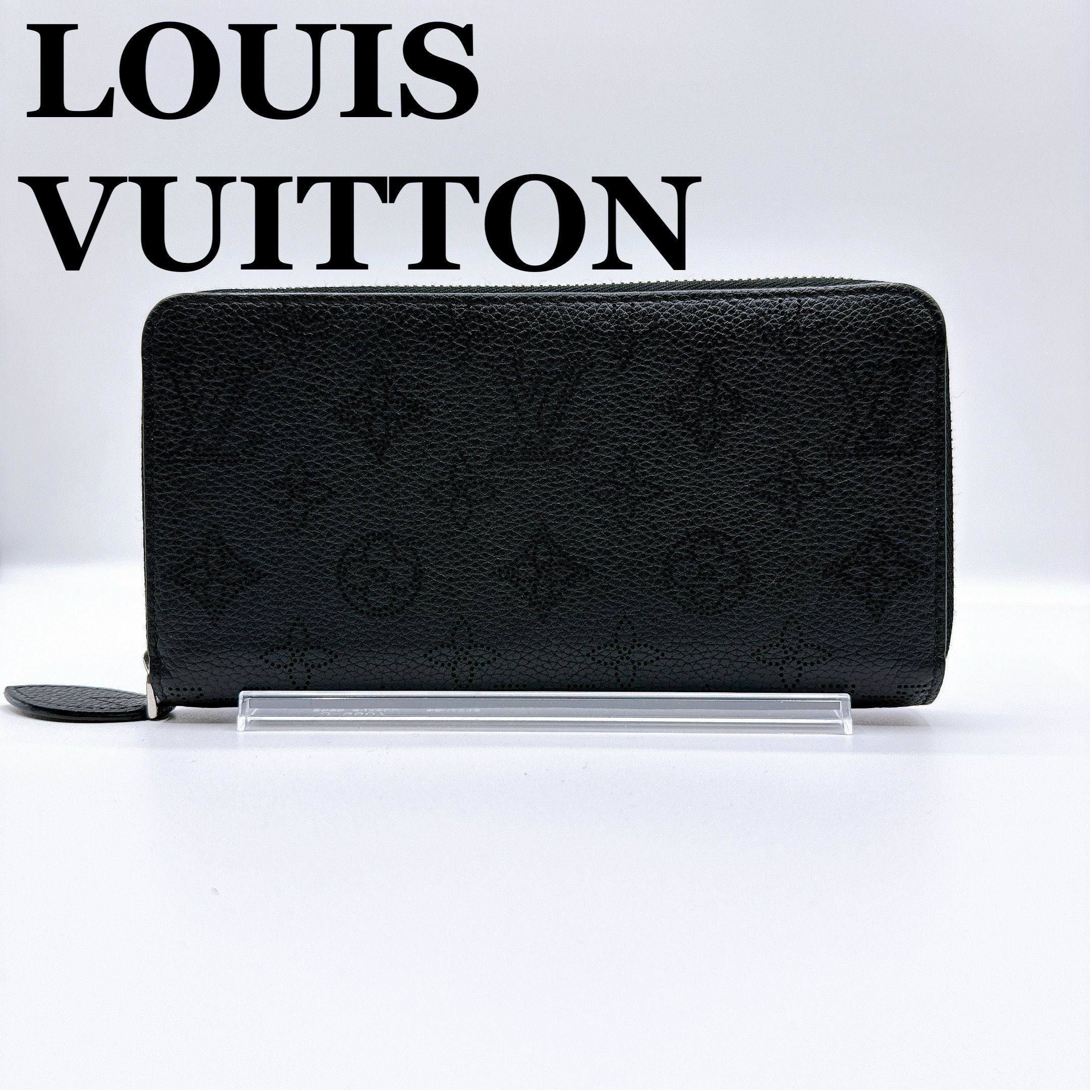 Louis Vuitton Zippy Wallet Monogram Mahina Leather "Noir"