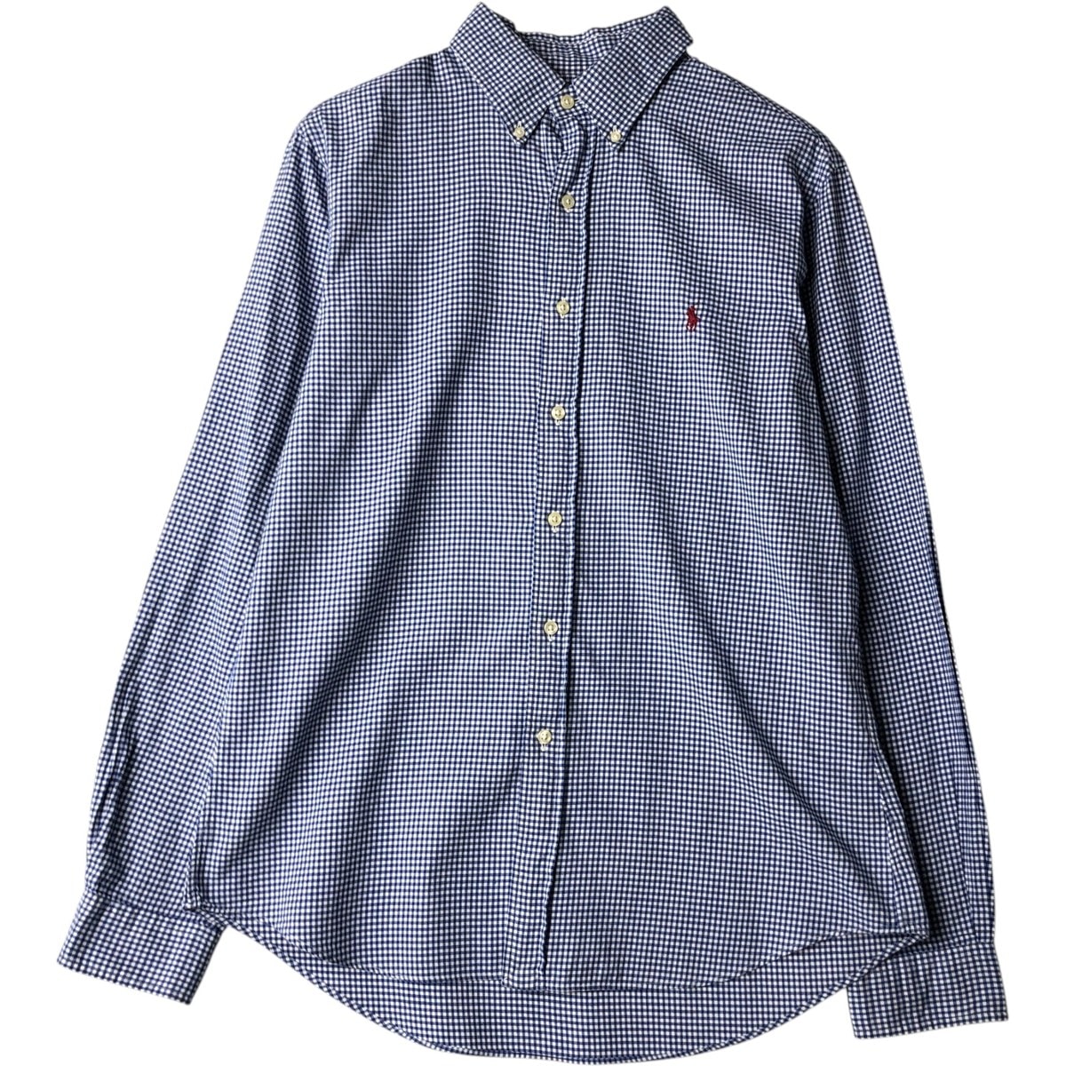 古着 ラルフローレン Ralph Lauren ギンガムチェック 長袖 ボタンダウンチェックシャツ メンズL相当/eaa650103