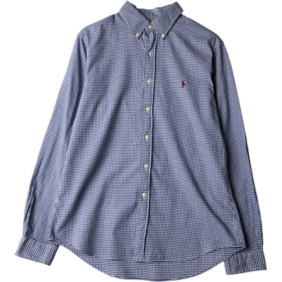 古着 ラルフローレン Ralph Lauren ギンガムチェック 長袖 ボタンダウンチェックシャツ メンズL相当/eaa650103