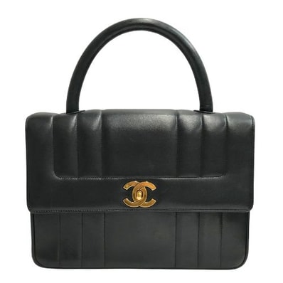 シャネル CHANEL マドモアゼル ラムスキン ハンドバッグ【中古】