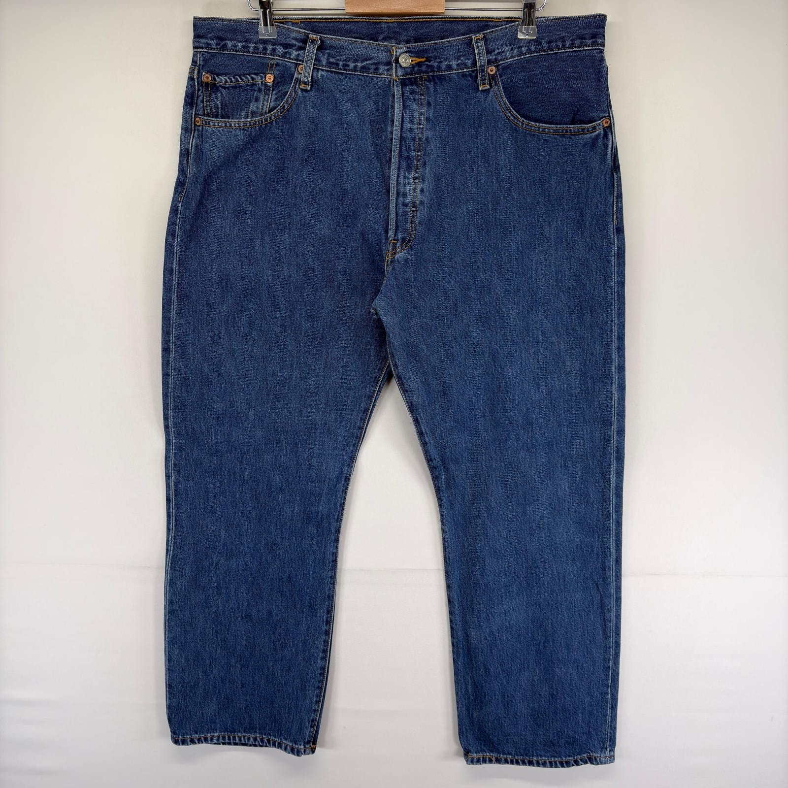 古着 リーバイス Levi's デニム パンツ 501 ボタンフライ 5ポケット ストレート ジーンズ ジーパン W40 L30  ブルー系 メンズ