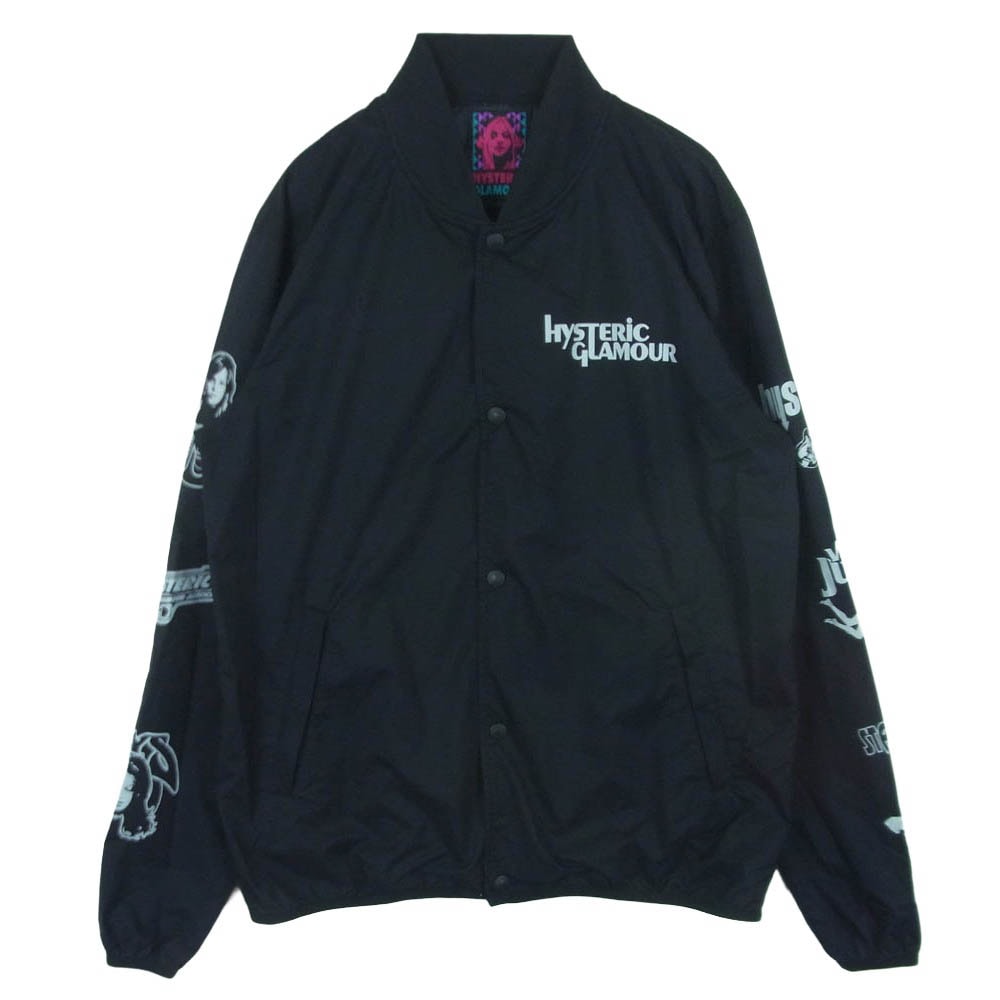 HYSTERIC GLAMOUR ヒステリックグラマー 18SS 02182AB01 ARM LOGO PERTEX JACKET アームロゴ ナイロン ブルゾン ジャケット ブラック系 M【中古】