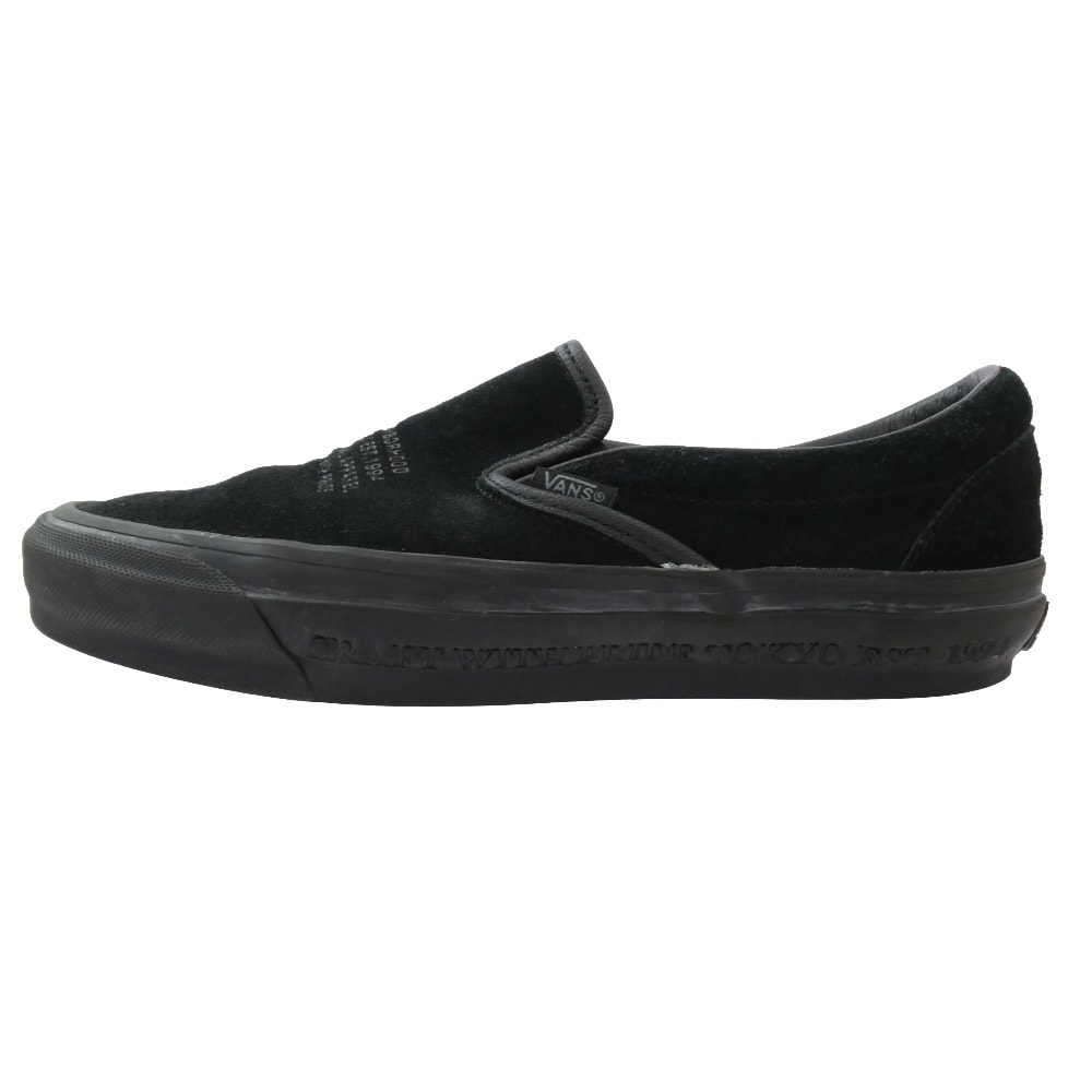VANS バンズ スニーカー OTW by Vans × NEIGHBORHOOD ネイバーフッド Classic Slip-On 98 クラシック スリッポン スニーカー ブラック系 26.5cm【中古】