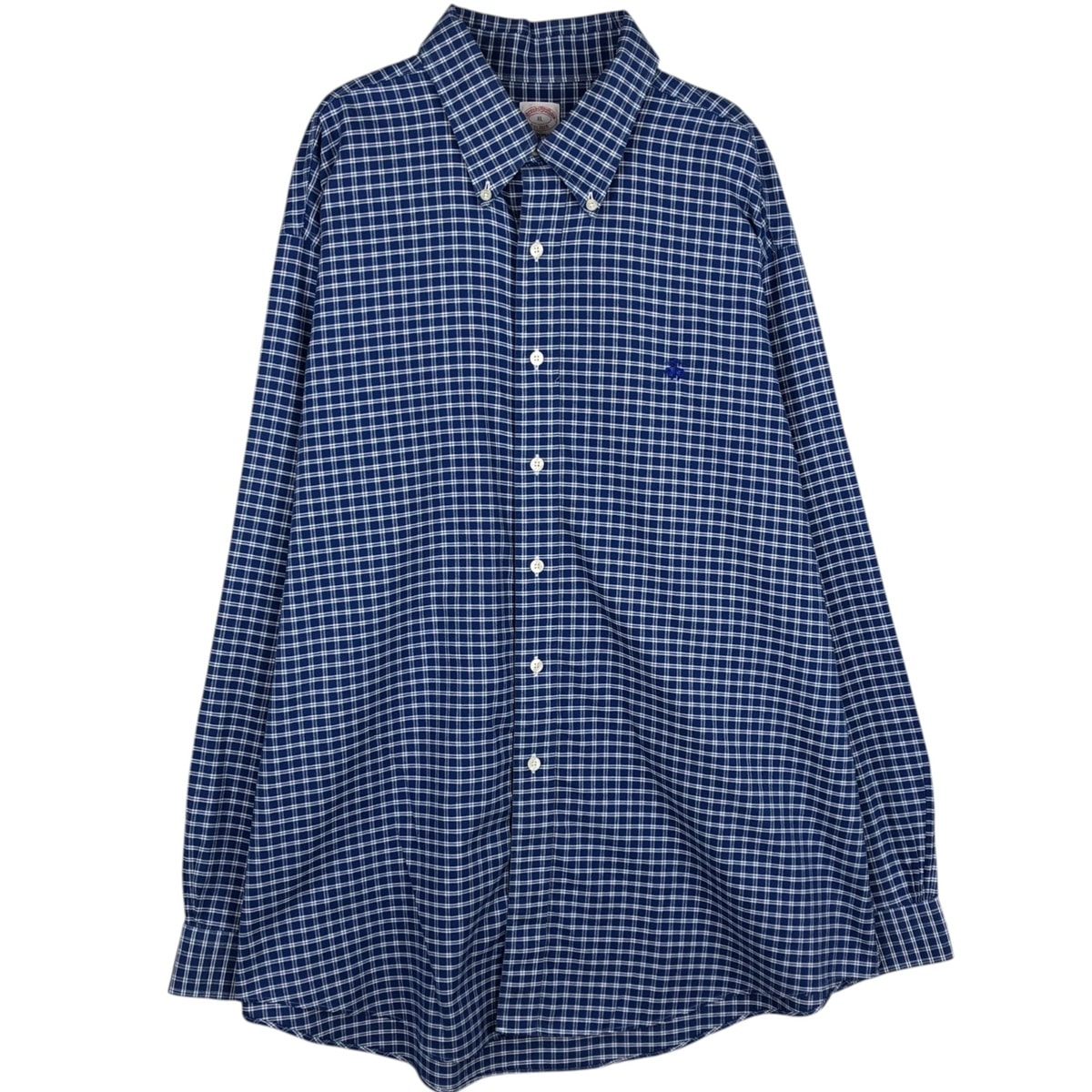 古着 ブルックスブラザーズ Brooks Brothers Est.1818 長袖 ボタンダウンチェックシャツ メンズXL相当/eaa628802