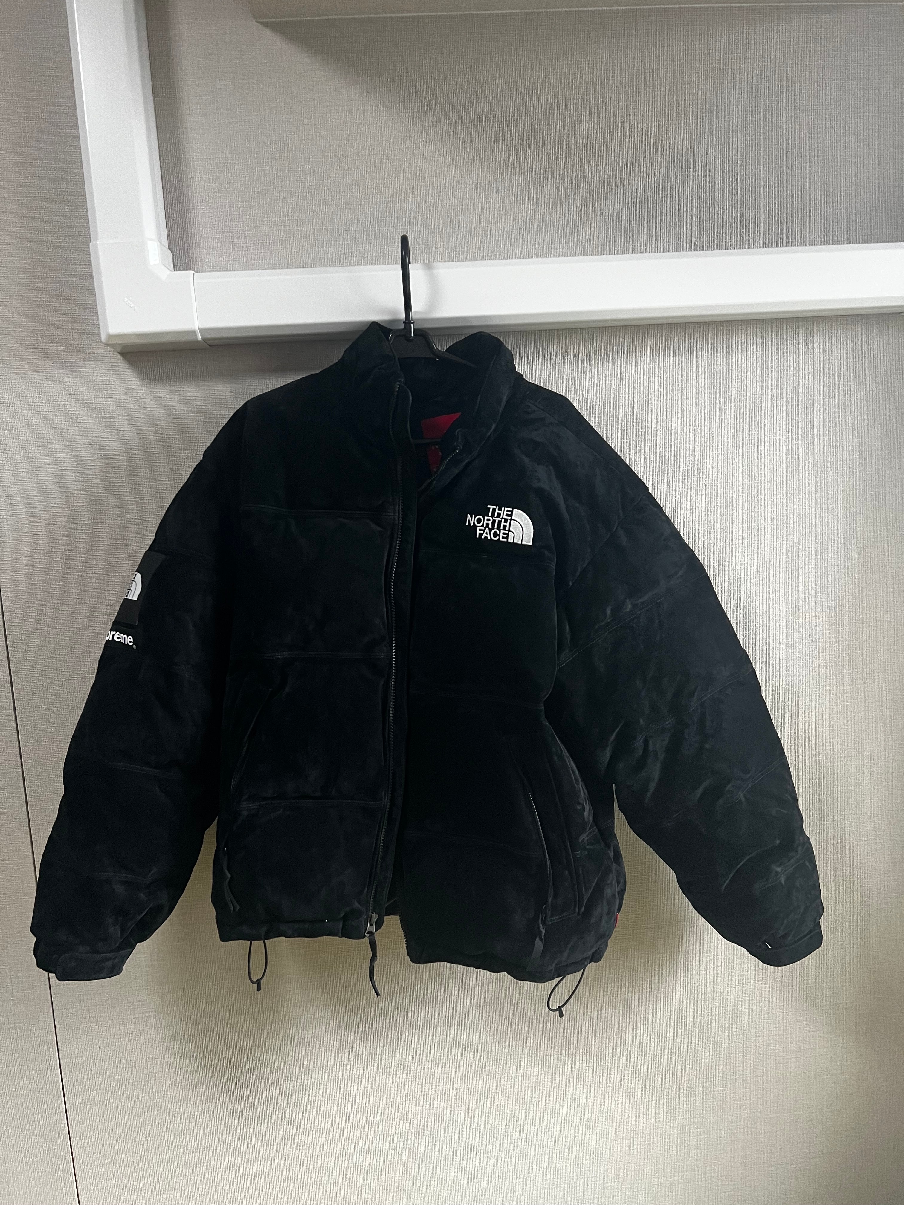 Supreme x The North Face Suede Nuptse Jacket "Black"