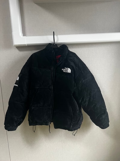 Supreme x The North Face Suede Nuptse Jacket "Black"