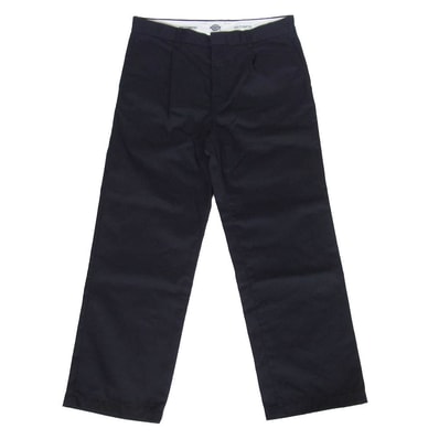 WACKO MARIA ワコマリア Dickies ディッキーズ 26SS 26SS-WMP-DC01 x DICKIES ディッキーズ PLEATED TROUSERS プリーツ トラウザーズ パンツ ブラック系 M【中古】