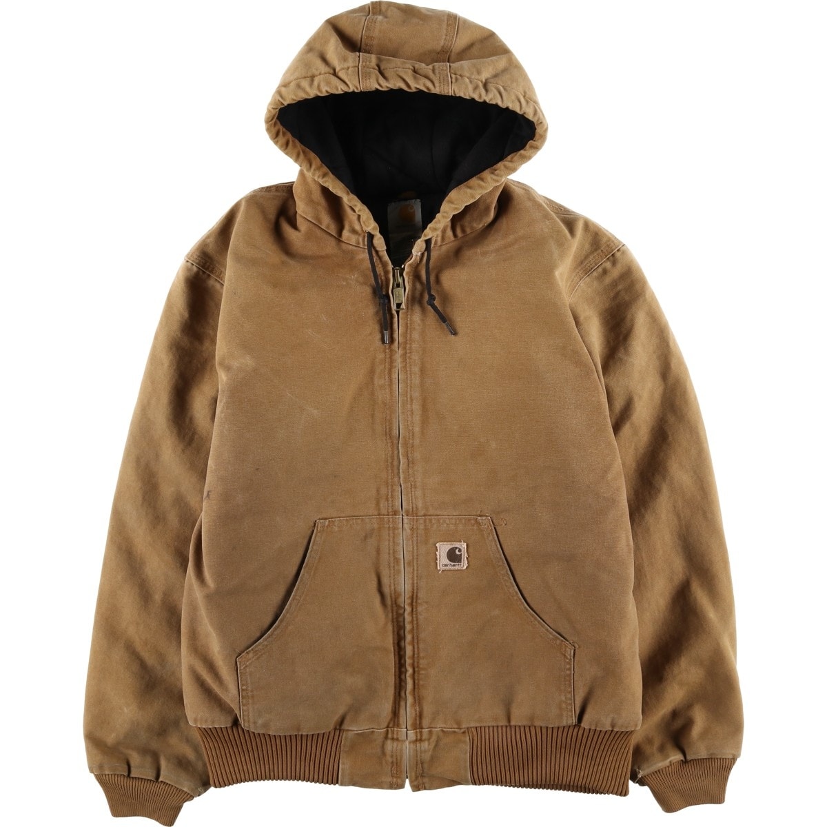 古着 カーハート Carhartt アクティブジャケット 中綿入り ダックフルジップパーカー メンズM相当/eaa626254