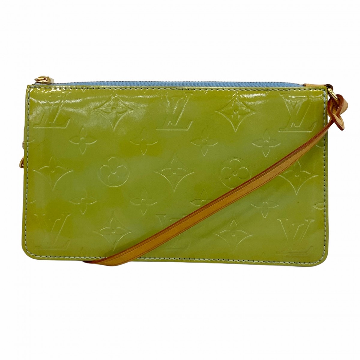 【6db2050】ルイヴィトン ポーチ ヴェルニ レキシントン M91011 ベビーブルー【中古】レディース