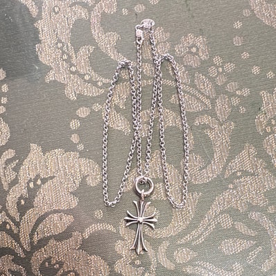 Chrome Hearts Tiny CH Cross Charm "Silver"