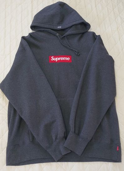Supreme Box Logo Hooded Sweatshirt "Charcoal" (21FW)