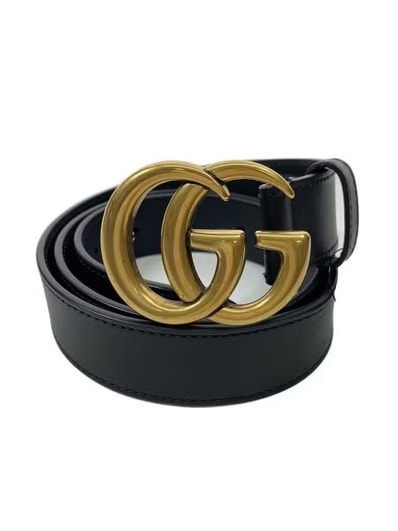 GUCCI GG Marmont Thin Belt "Black"
