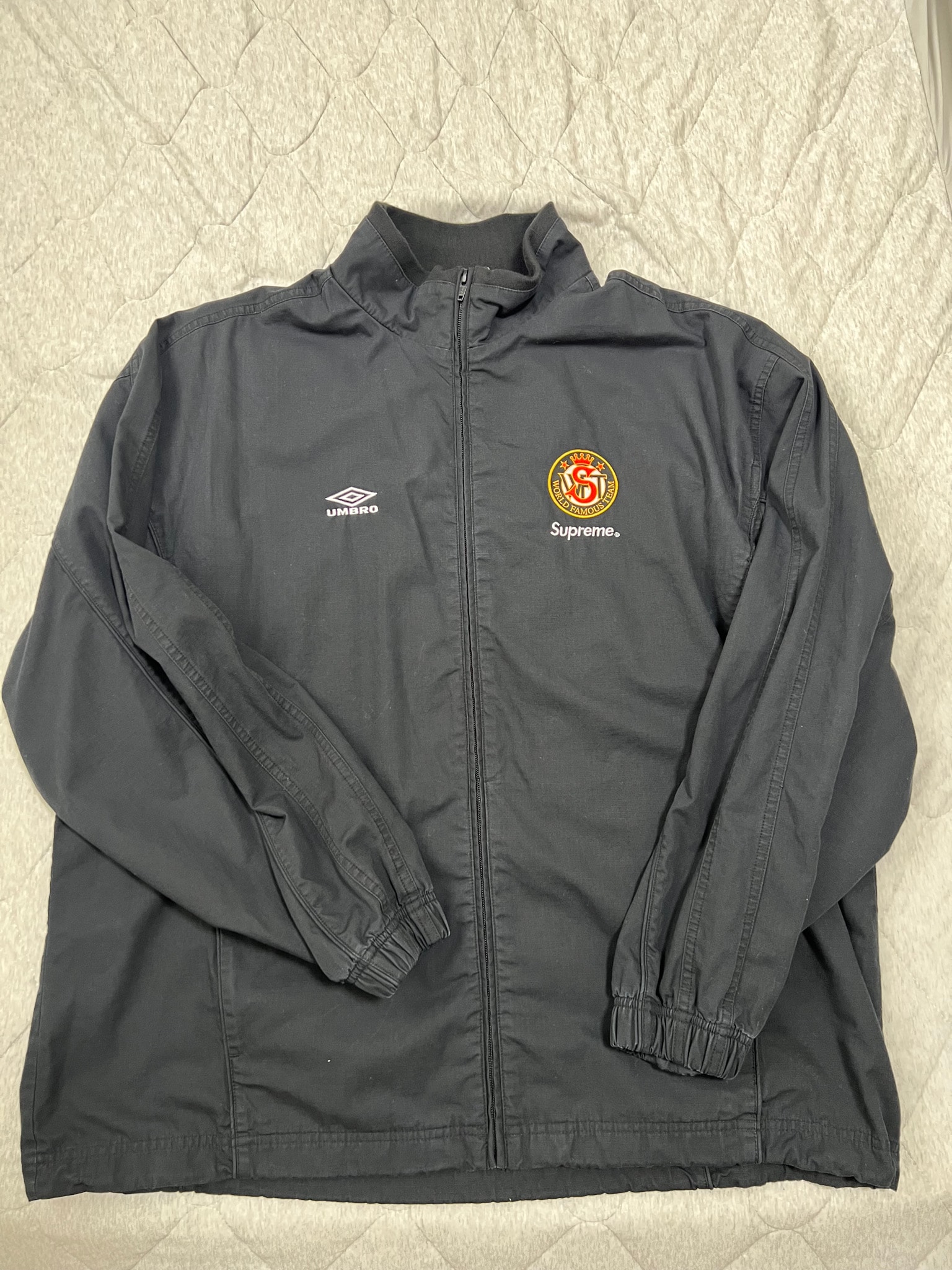 Supreme x Umbro Cotton Ripstop Track Jacket (26SS) "Black"