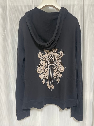 Chrome Hearts Women's Back Logo Dagger Zip Hoodie "Black"