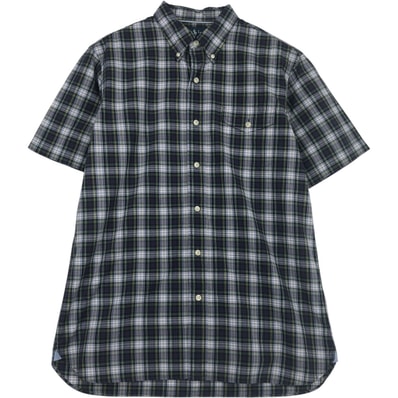 古着 ラルフローレン Ralph Lauren CUSTOM FIT 半袖 ボタンダウン チェックシャツ メンズM相当/eaa637738