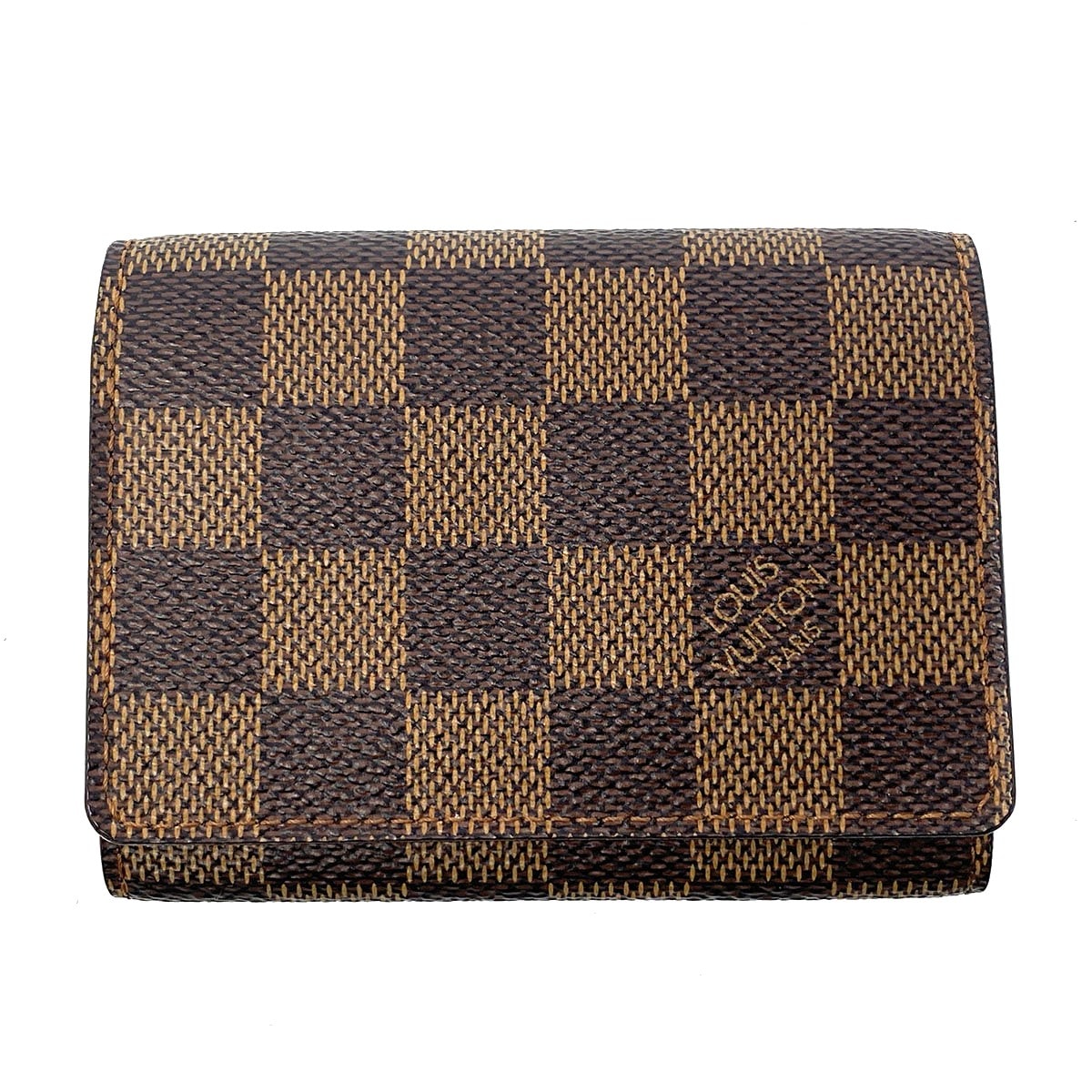 LOUIS VUITTON ルイ・ヴィトン アンヴェロップ カルトドゥヴィジット 名刺入れ N62920 ダミエキャンバス ブラウン  レディース【中古】
