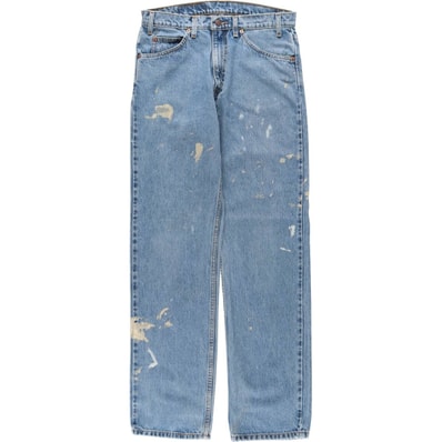 古着 90年代 リーバイス Levi's 505 REGULAR FIT STRAIGHT LEG オレンジタブ ペイント テーパードデニムパンツ メンズw30相当 ヴィンテージ/eaa651247