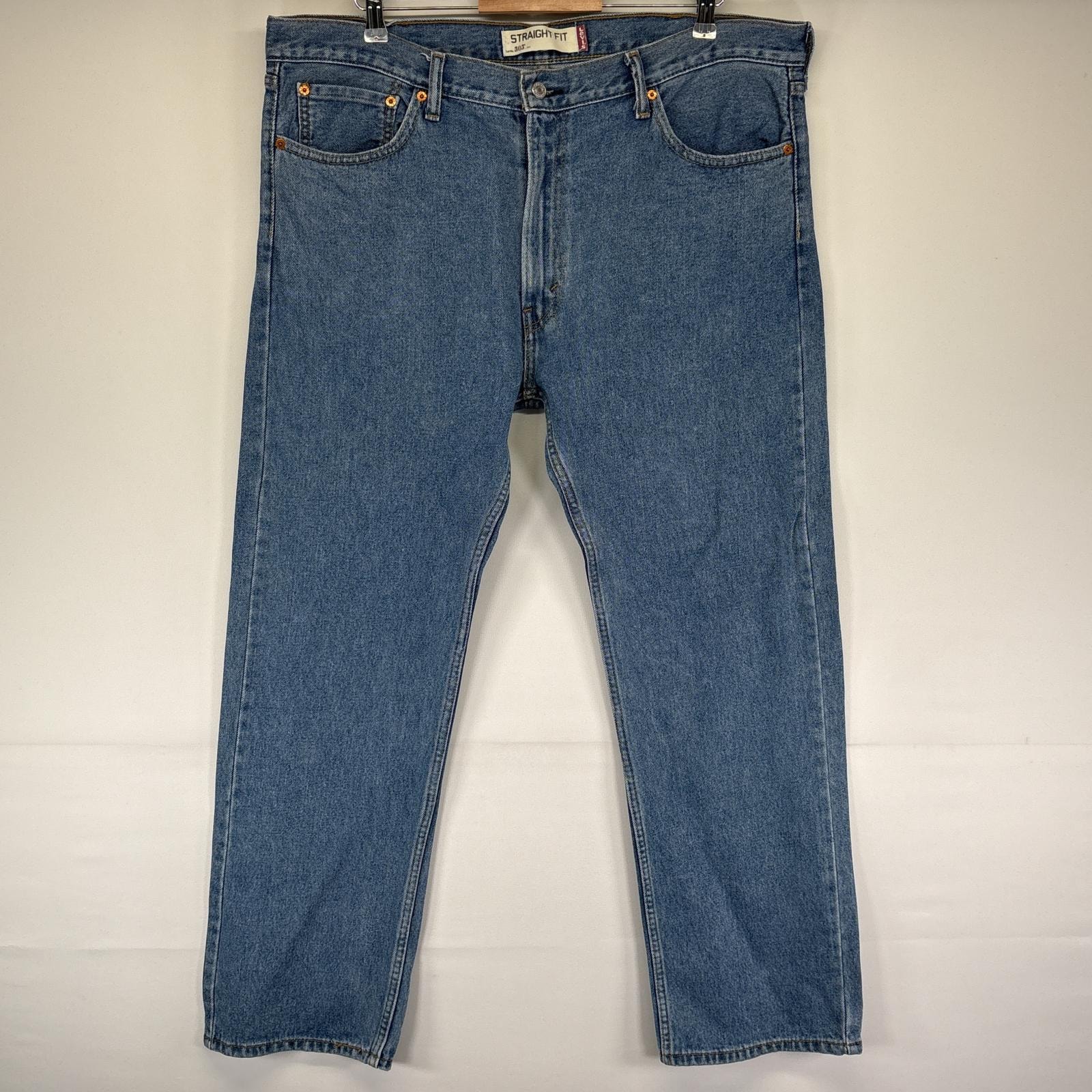 古着 リーバイス Levi's デニムパンツ 505 ストレート ジーンズ ジーパン 5ポケット 長ズボン 大きいサイズ w40 L30 ブルー メンズ
