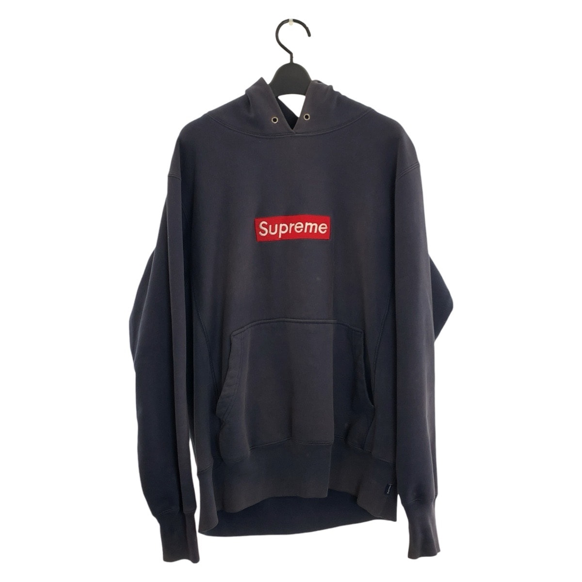 Supreme シュプリーム ボックスロゴ サイズL ネイビー コットン ポリエステル/ パーカー フーディー 602747 【中古】