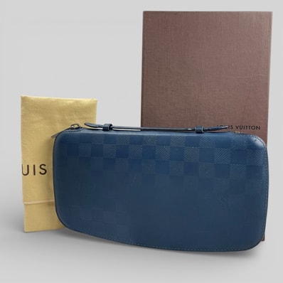 LOUIS VUITTON Damier Infini Organiseur Atoll ルイ ヴィトン ダミエ アンフィニ オーガナイザー アトール ネプテューヌ Neptune N41396 長財布 トラベルケース