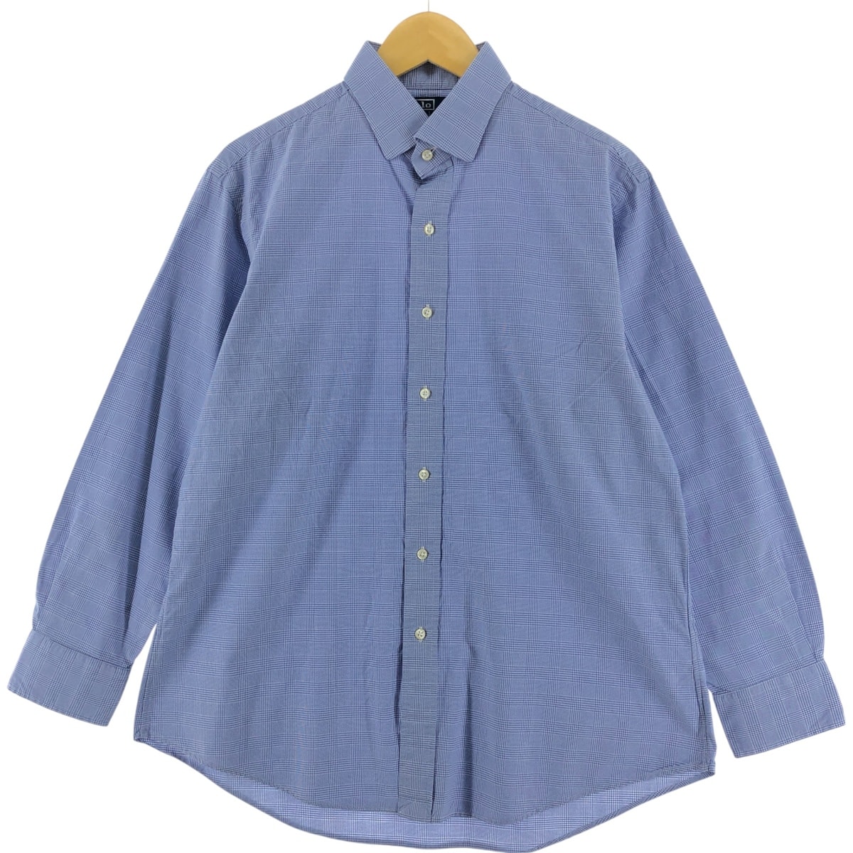 古着 ラルフローレン Ralph Lauren POLO by Ralph Lauren REGENT CUSTOM FIT ワイドカラー 長袖 コットンチェックシャツ メンズL相当/eaa528663