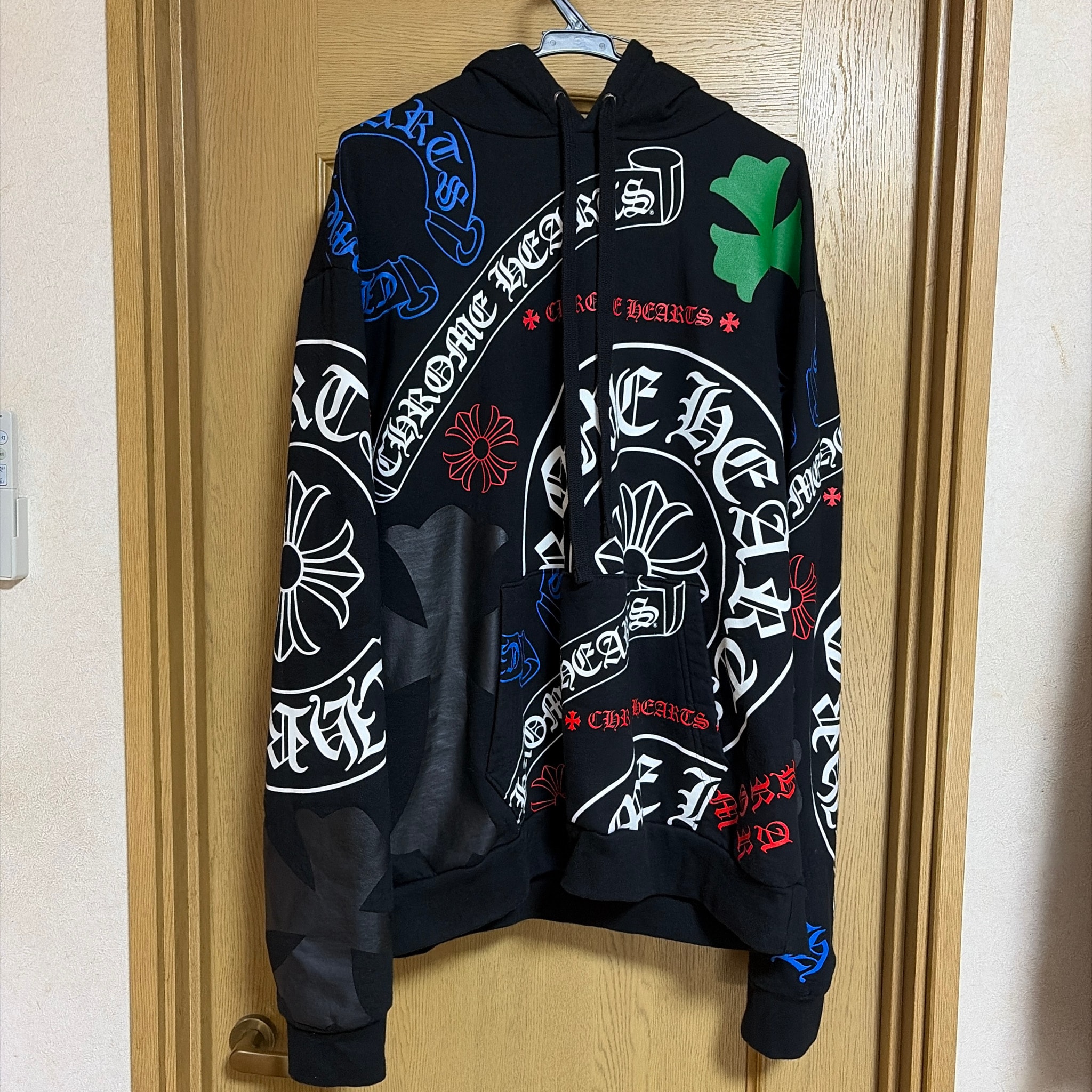 Chrome Hearts Stencil Pattern Print Hoodie Online Exclusive "Black/Multi Color"