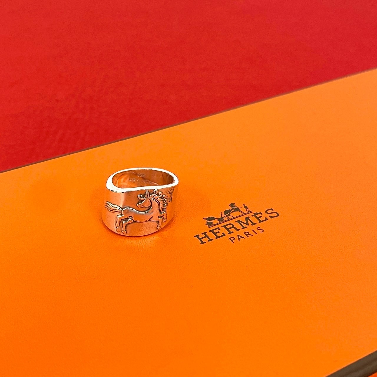 HERMES エルメス シュバルホース リング シルバー925 リング・指輪 8号 シルバー
 11342