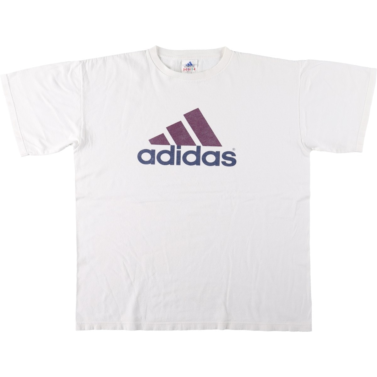 古着 アディダス adidas ロゴプリントTシャツ USA製 メンズL相当/eaa664416