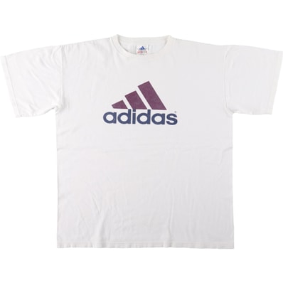 古着 アディダス adidas ロゴプリントTシャツ USA製 メンズL相当/eaa664416