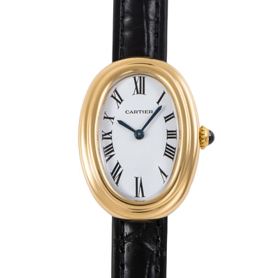 Cartier カルティエ ベニュワールSM 78094 PARISダイヤル ダブルライン K18YG【中古】