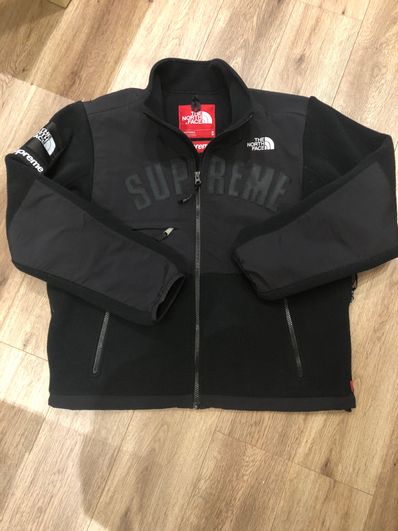 Supreme x The North Face Arc Logo Denali Fleece Jacket "Black"