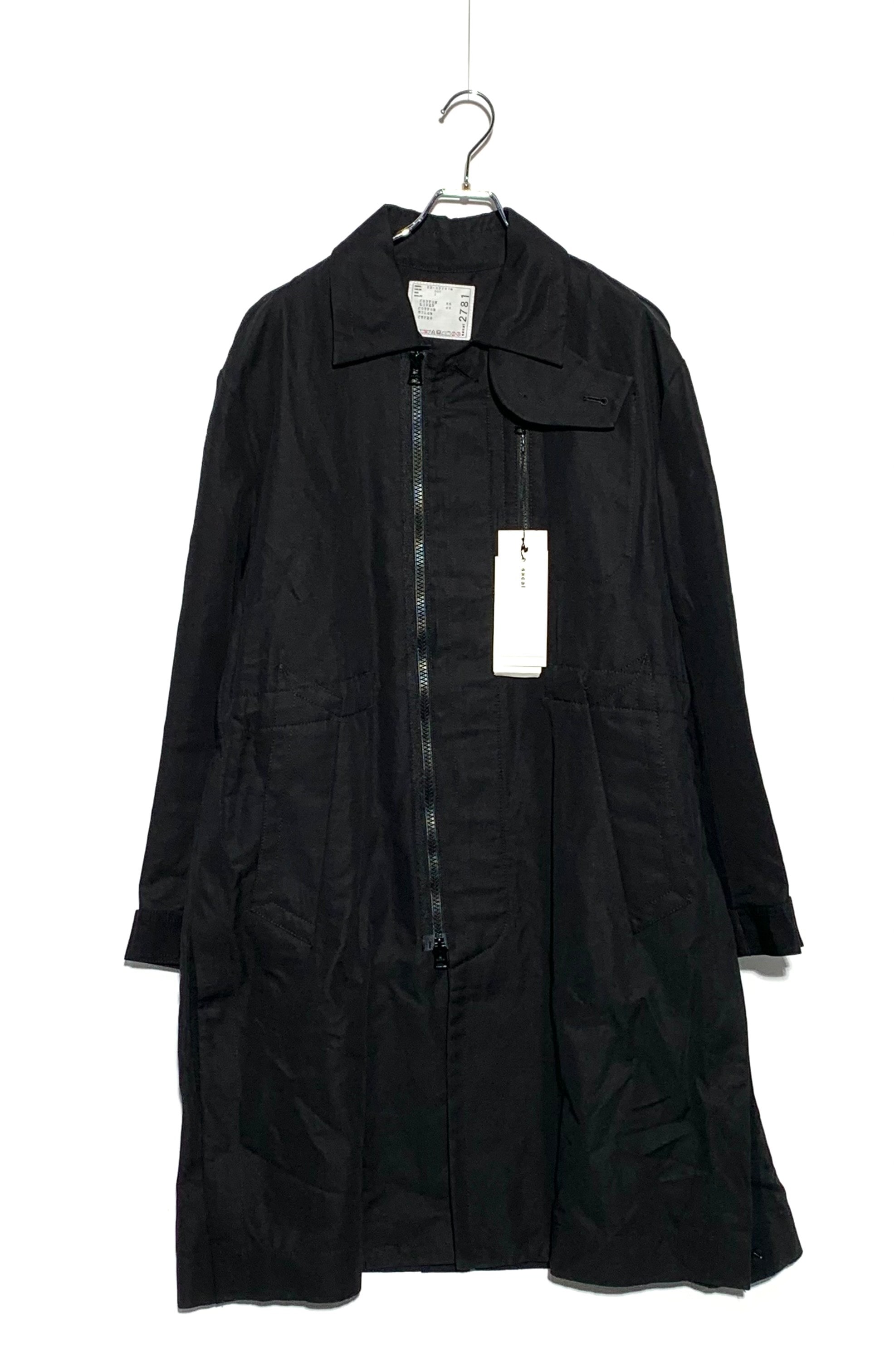 Sacai Trench Coat Black 22SS