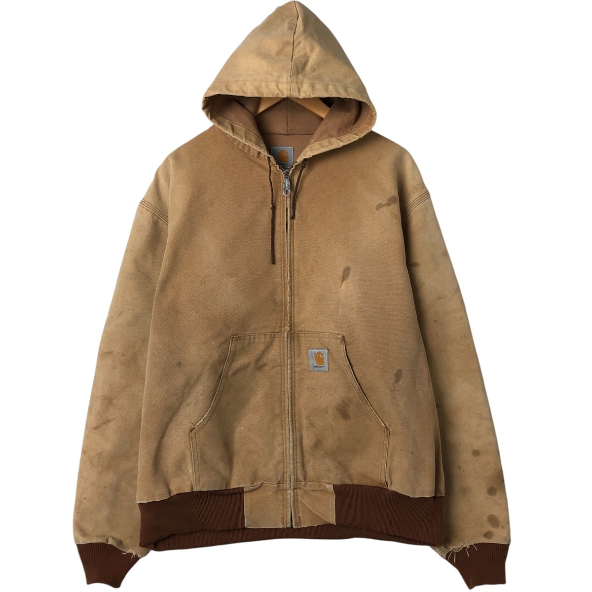 古着 カーハート Carhartt アクティブジャケット ダックフルジップパーカー USA製 メンズXXL相当/eaa550109
