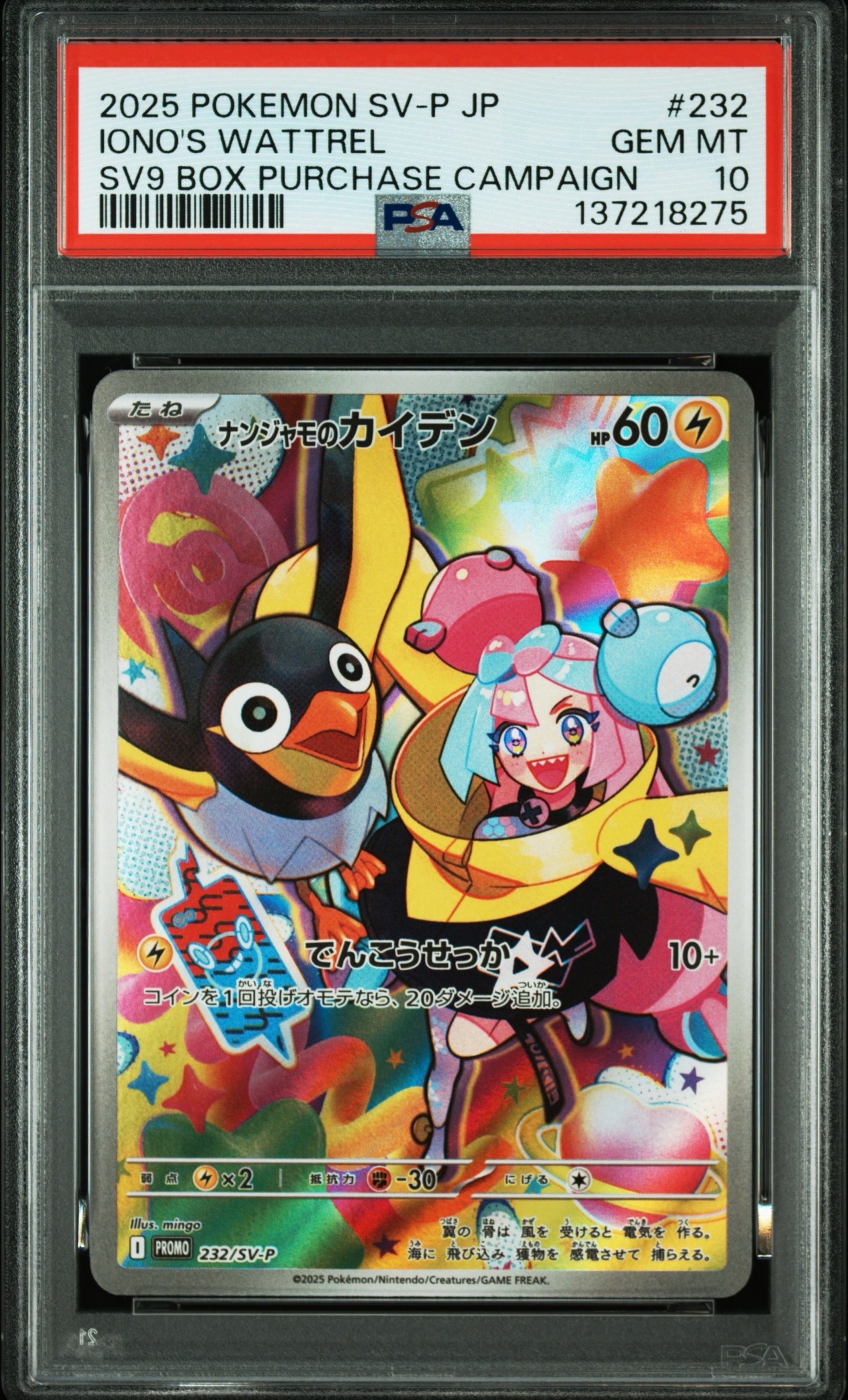 ナンジャモのカイデン P [SV-P 232](プロモーションカード「拡張パック バトルパートナーズ Box購入キャンペーン」)