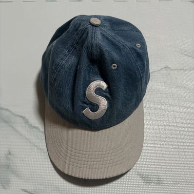Supreme 2-Tone S Logo 6-Panel "Washed Denim"
