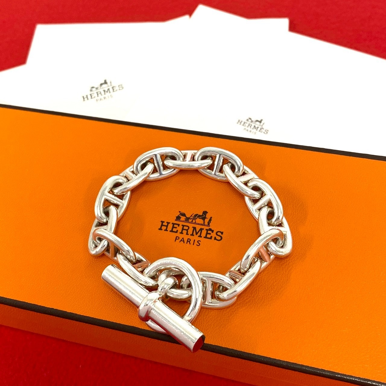 HERMES エルメス シェーヌダンクル MM ブレスレット シルバー925 ブレスレット シルバー
 36328