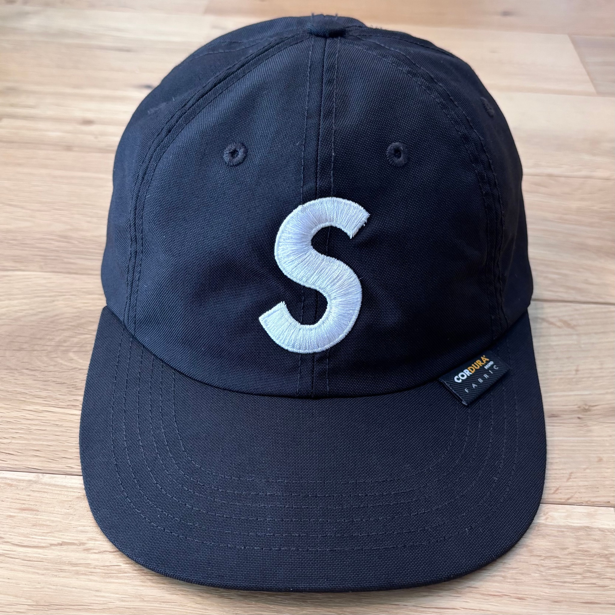 Supreme Cordura S Logo 6-Panel "Black"