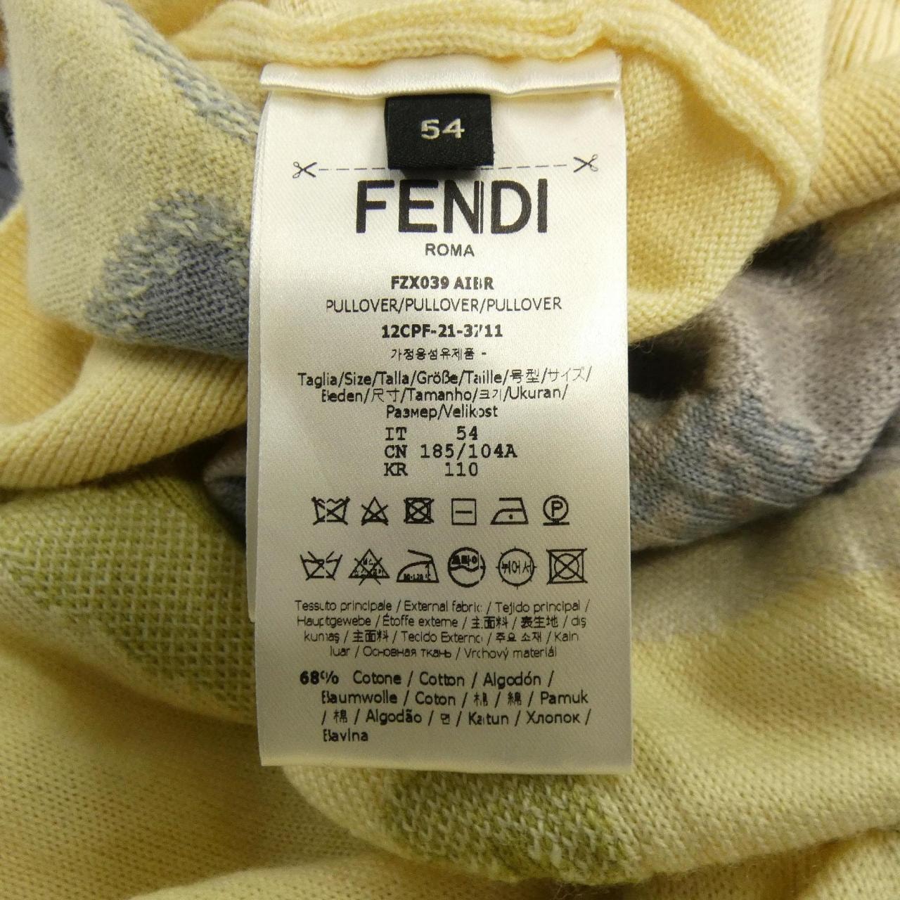 C (やや傷や汚れあり)】フェンディ FENDI FZX039 AIBR ニット 54の中古