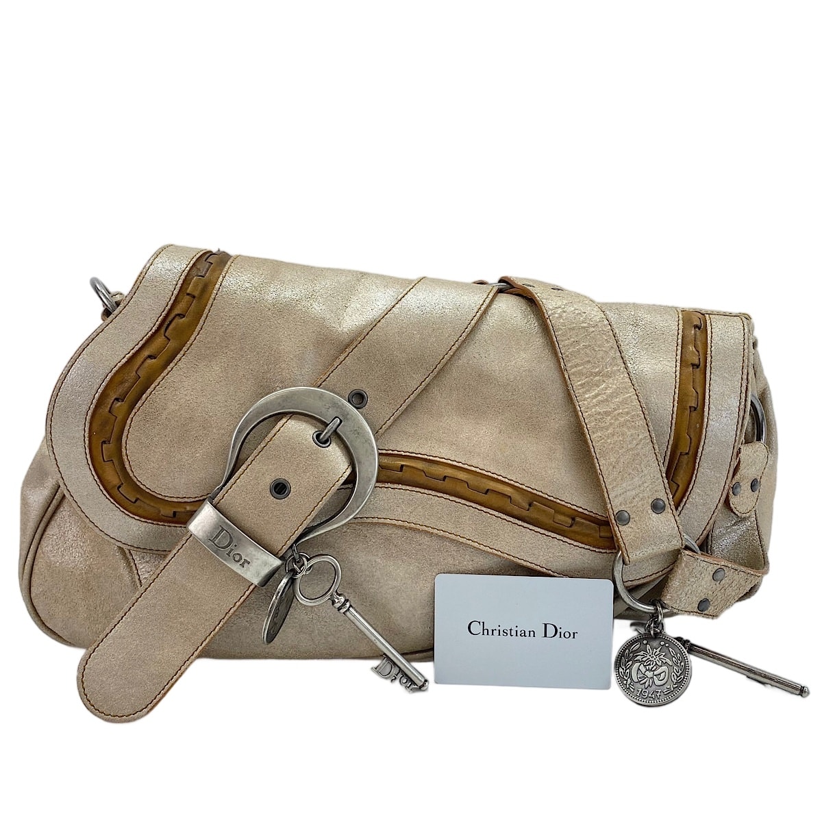 ディオール Dior ガウチョ  ショルダーバッグ【中古】