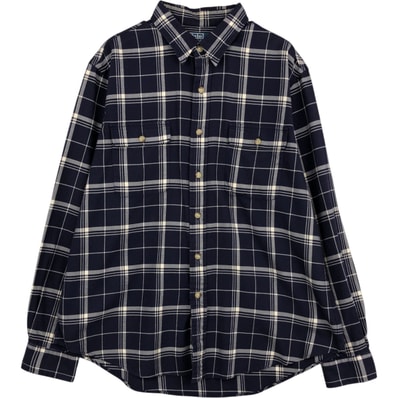 古着 ラルフローレン Ralph Lauren POLO by Ralph Lauren 長袖 コットンチェックシャツ メンズXL相当/eaa629066