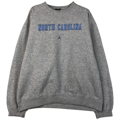 古着 ~00年代 ナイキ NIKE TEAM MICHAEL JORDAN マイケルジョーダン NORTH CAROLINA ノースカロライナ大学 カレッジスウェットシャツ トレーナー メンズL相当/eaa482316