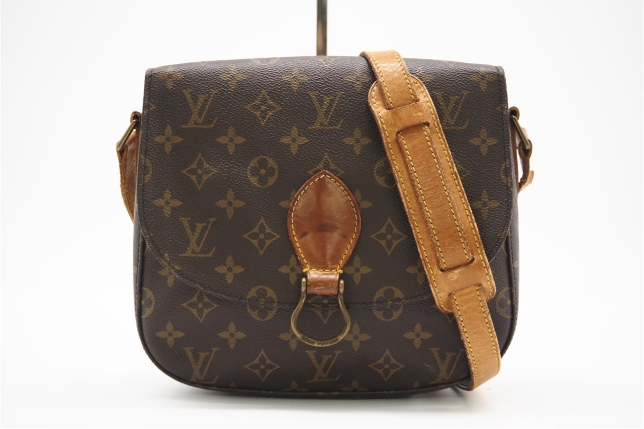 LOUIS VUITTON ルイ・ヴィトン モノグラム サンクルーGM M51242 ショルダーバッグ ブラウン コーティングキャンバス レディース