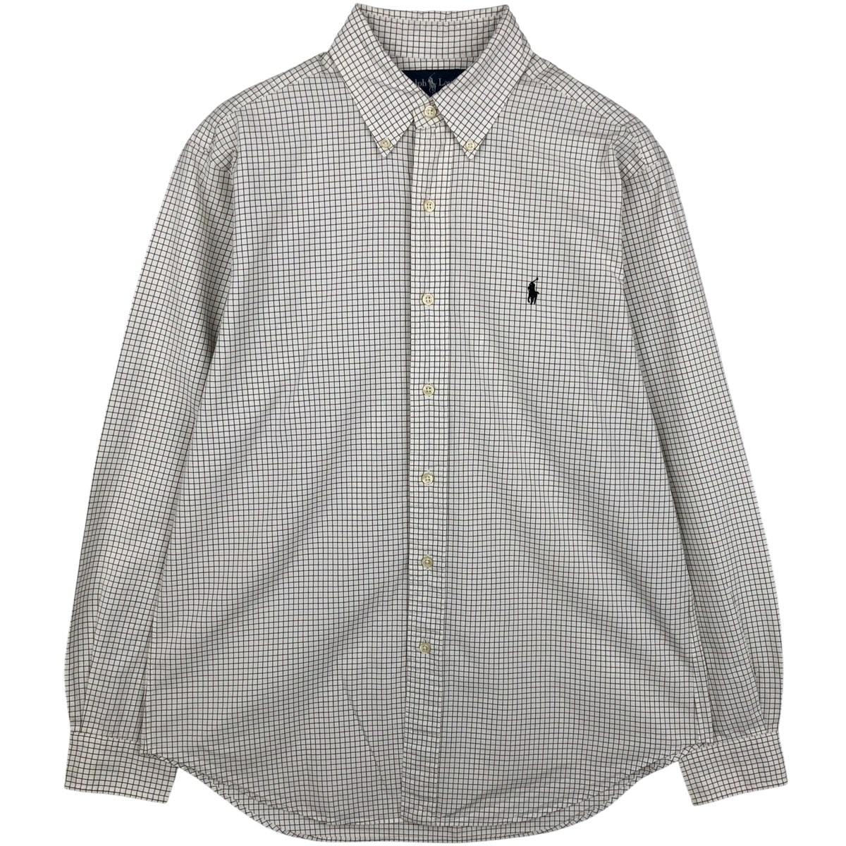古着 ラルフローレン Ralph Lauren CLASSIC FIT クラシックフィット 長袖 ボタンダウンチェックシャツ メンズM相当/eaa615257