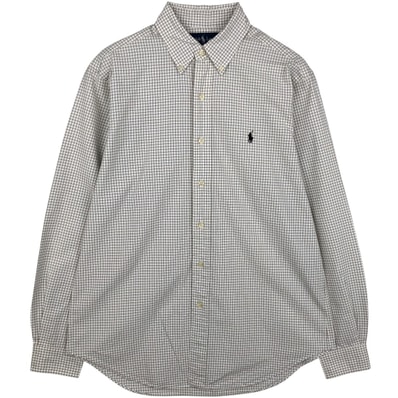 古着 ラルフローレン Ralph Lauren CLASSIC FIT クラシックフィット 長袖 ボタンダウンチェックシャツ メンズM相当/eaa615257