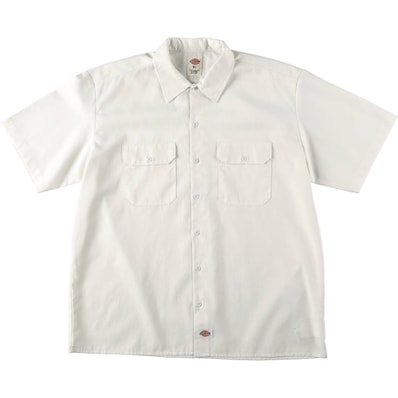 古着 ディッキーズ Dickies 半袖 ワークシャツ ボックスシャツ メンズXL相当/eaa665187