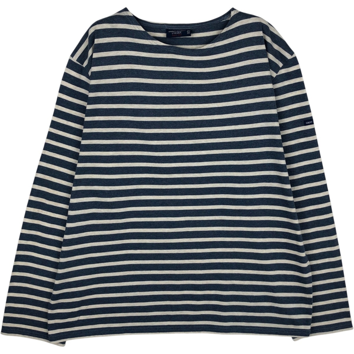 古着 セントジェームス SAINT JAMES L'ATELIER ボーダー柄 ロングTシャツ ロンT フランス製 メンズL相当/eaa631327