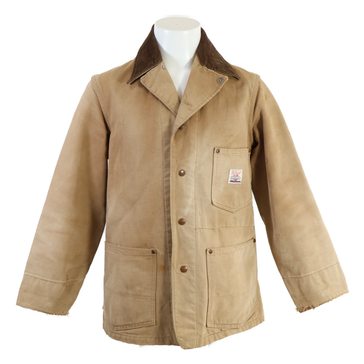 カーハート 50s-60s ヴィンテージ DUCK COVERALL JACKET ハートタグ ダック生地 カバーオール サイズ不明