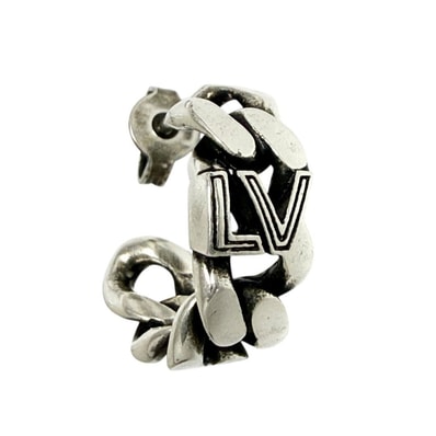 ルイヴィトン メンズ ピアス チェーン シングル ピアス LV クラブ 片耳用