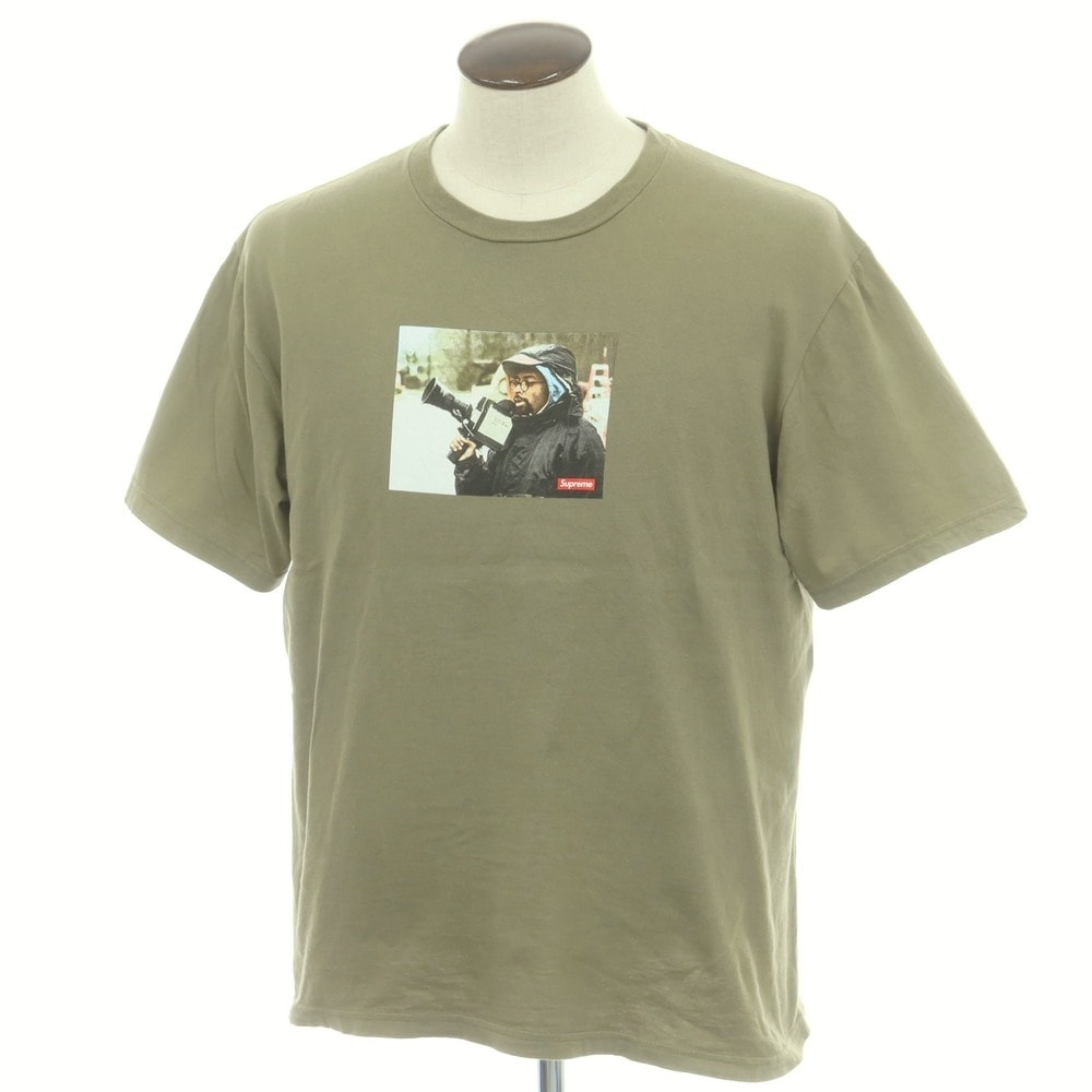 【中古】シュプリーム Supreme × Spike Lee 2025年春夏 40 Acres Spike Tee 半袖Tシャツ オリーブ【サイズL】【メンズ】